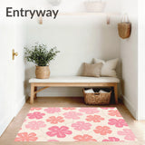 Romantic Petal Journey Exquisite Walkway Tapestry(Pink)