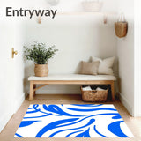 Serene Vapor Form Featuring Curved Shapes(Blue)