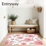 Art Nouveau Peony Reverie with Flowing Floral Scrolls and Ornate Botanic Details (Pink)