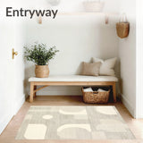 Beige Serenity Area Modern Curved Lines & Natural Aesthetic(Beige)