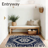 Enchanted Snowfall Decorative Winter Holiday Celebration(Navy)