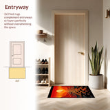 Energetic Tiled Artistry(Red)