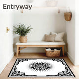 Tile Mosaic with Starburst Central (Black) - ODIKA