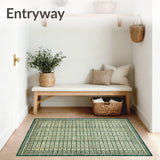 Beige Green Geometric Area Machine(Gray)