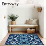 Geometric Spotted Playroom Area(Blue)