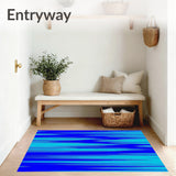 Elegant Abstract Waterfall Cascade Flowing Artistic (Blue)