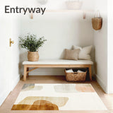 Boho Chic Area Abstract Beige Runner for Hallway Charm(Beige)