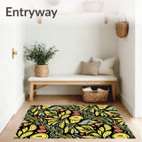 Botanical Grove Interlocking Leaf Motif(Black)