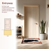 Ultra Soft Area Rug, Non Slip, Stain Resistant, Washable Area Rugs for Living Room, Bedroom, cute cat bathroom mat(Black)