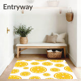 Fresh Citrus Zest Botanical Art Decorative Anti Fatigue(Yellow)