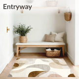 Artisan Horizon Neutral Beige Abstract Area with Modern Design(Beige)