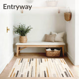 Artisan Crafted Linear Beige Area(Beige)