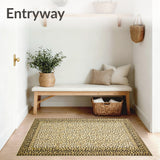 Dynamic Wild Animal Fabric Be Strong Beige Leopard Print Area(Beige)