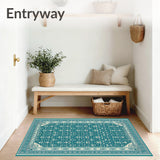 Elegant Boho Mantel Cover(Blue)