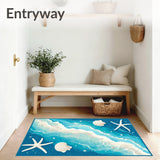 Sea Shell and Starfish with Design(Blue)