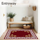 Enchanted Yuletide Celebration Fancy Dwelling Adornment(Maroon)