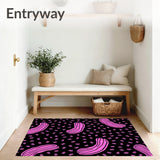 Abstract Animal Inspired Design with Pink Hues(Black)