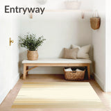 Creamy Cascade Beige Ombre Effect Accent Area(Beige)