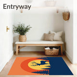 Autumn Woodland Deer Semi Circle Entrance(Orange)