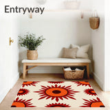 Mid Abstract Sunburst Jacquard(Orange)