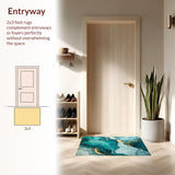 Elegant Gold Veined Aesthetic(Blue)