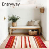 Santa Monica Red/Beige Square Area(Red)