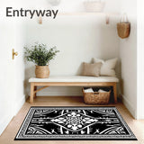 Aztec Medallion High Traffic (Black)