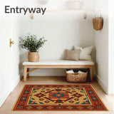 Prairie Vintage Barn Rustic Southwest Accent(Brown)