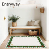 Festive Holly Wreath with Jolly Snowflake Border Design(Green)