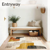 Chic Modern Area Artistic Abstract Design Versatile for All Spaces(Beige)