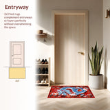 Vividly Colored Mythical Battle Scene(Blue)