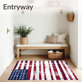 Stars & Stripes Forever Area Rug Patriotic Flair(Red)