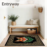 Enchanted Forest Animal Portrait with Celtic Knotwork(Black)