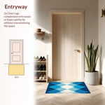 Ultra Soft Area Rug, Non Slip, Stain Resistant, Washable Area Rugs for Living Room, Bedroom, boys bedroom space rug(Blue) - ODIKA