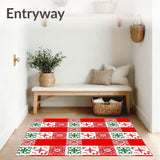 Festive Checkerboard with Holiday Inspired Accents(Red)