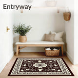 Traditional Coffeehouse Damask with Intricate Brewing Vessel Motifs(Brown)