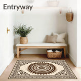 Zen Garden Meditation Inspired Interlocking Design(Brown)