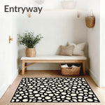 Abstract Prairie Medley with Interlocking Animal Inspired (Black) - ODIKA