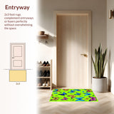 Charming Colorful Insect Motif Design(Blue)