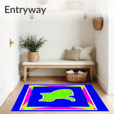 Festive Kitty with Multicolored Trim(Blue)