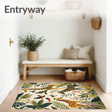 Adventurous Jungle Animal Print Ideal for Children Play Areas(Ivory)