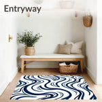 Nautical Wave Ripple Tie Dye Textured Design (Blue) - ODIKA