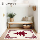 Heritage Noel Pathway Embellishment Showcasing Elegant Tannenbaum(Red)