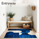 Contemporary Woven Area(Blue)