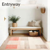 Ultra Absorbent Beige with Plush Coral Velvet and Non Slip Grip(Orange)