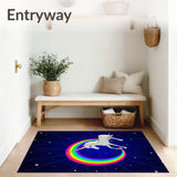 Legendary Beast Trotting Beneath Glowing Astral Arc Journey (Blue)