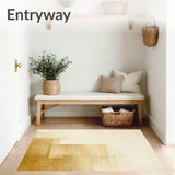 Elegant Champagne Gold Area with Minimalist Solid Hue and Non Slip Backing(Beige)