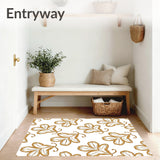 Interlocking Petal Motif with Botanical Scrollwork Design(Gold)