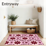 Vintage Poinsettia Bloom Botanical Christmas Accent Design(Pink)