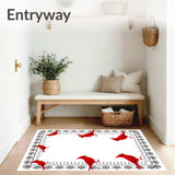 Cardinal Tapestry Machine Yuletide Floor Accent(Red)